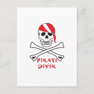 Pirate Diver Postcard