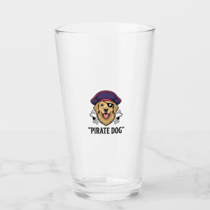 Pirate Dog Vintage Engraving Shirt Design_1 Glass