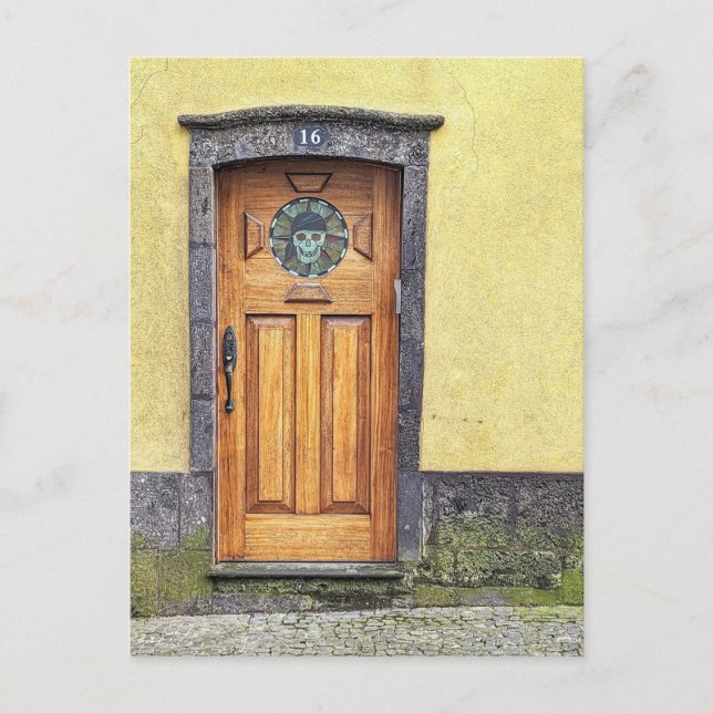 Pirate Door Holiday Postcard (Front)