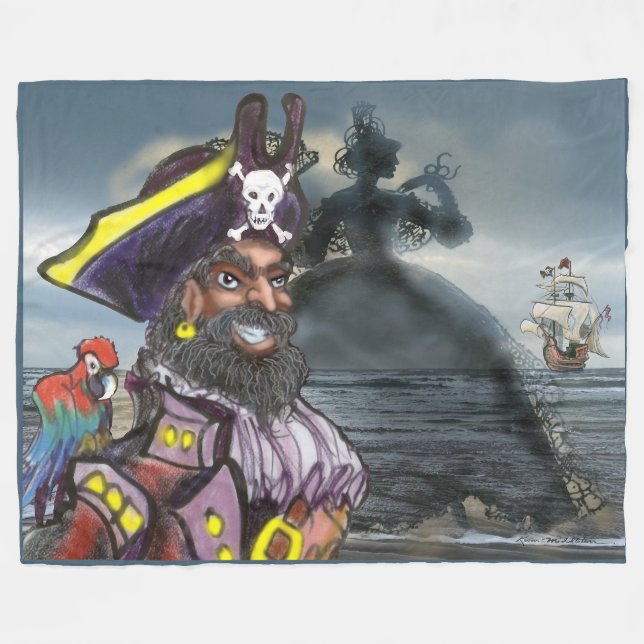 Pirate Dream Fleece Blanket (Front (Horizontal))