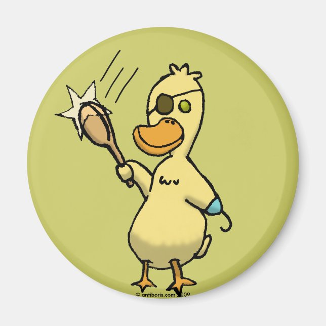 Pirate Duck Magnet (Front)
