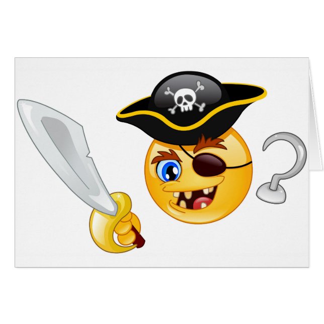 pirate emoji (Front Horizontal)