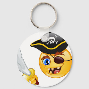 pirate emoji key ring