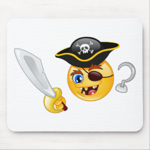 pirate emoji mouse mat