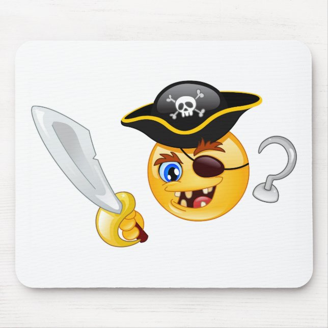 pirate emoji mouse mat (Front)