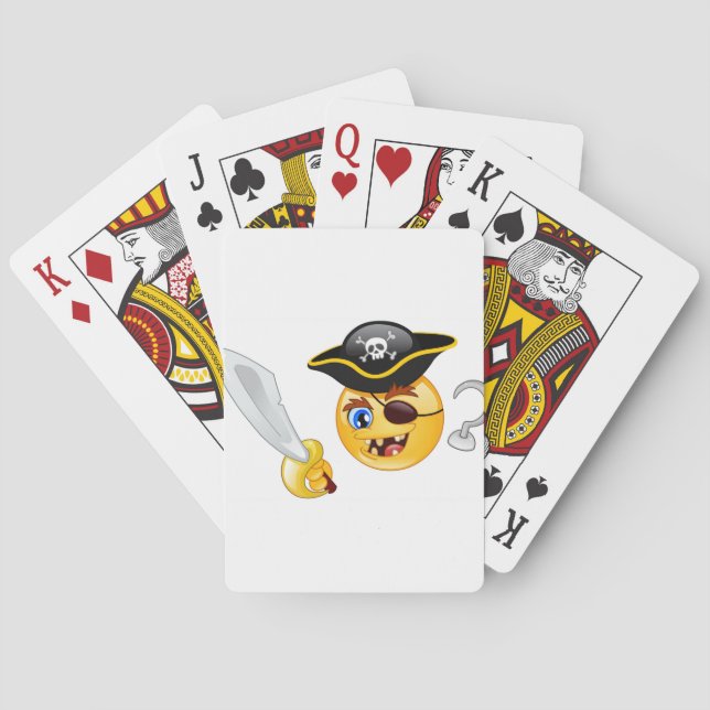 pirate emoji playing cards (Back)