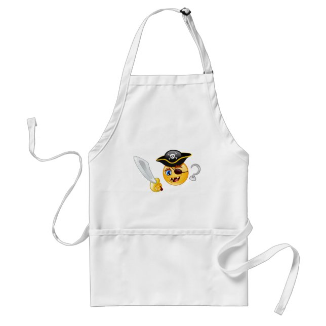 pirate emoji standard apron (Front)