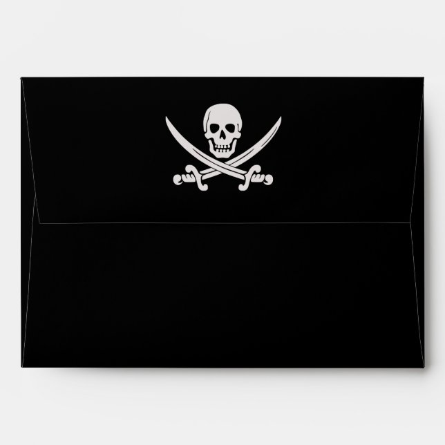 Pirate Envelope A7 (Back (Top Flap))