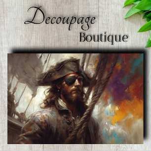 Pirate Eye Patch Decoupage Tissue Paper