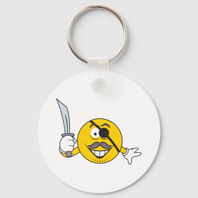 Pirate Face Key Ring (Front)