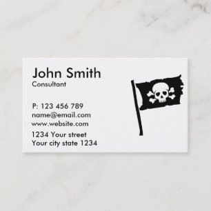 Pirate flag business card
