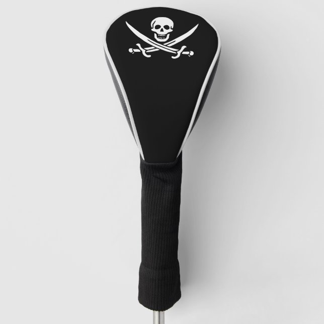 Pirate Flag Golf Head Cover (Front)