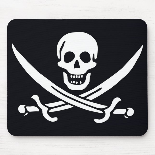 Pirate Flag Jack Rackham Mouse Mat (Front)