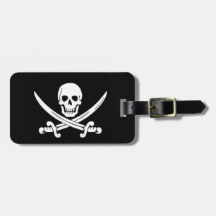 Pirate Flag Jolly Roger Baggage Tag