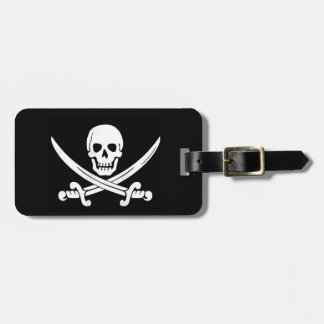 Pirate Flag Jolly Roger Baggage Tag