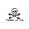 Pirate Flag Kayak Sticker