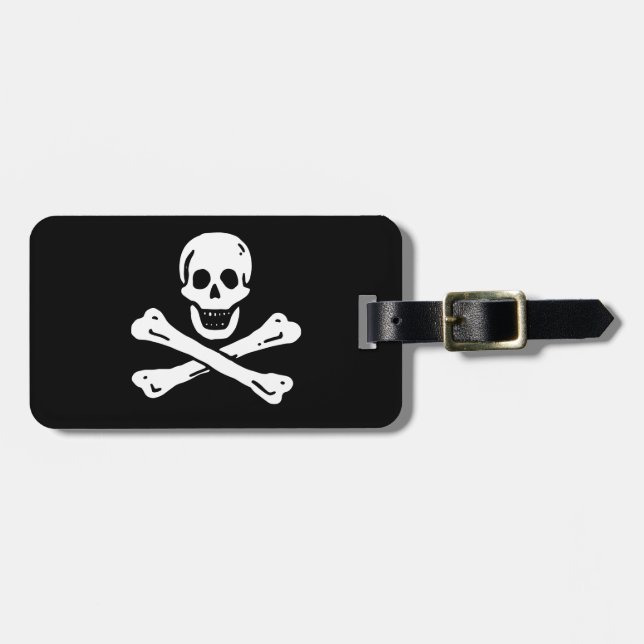 Pirate Flag Luggage Tag (Front Horizontal)