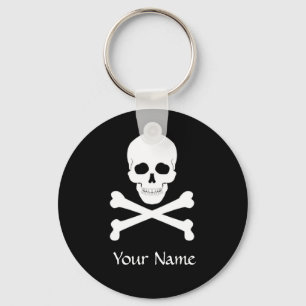 Pirate Flag Skull and Crossbones Jolly Roger Key Ring