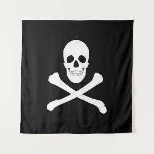 Pirate Flag (Skull and Crossbones) (Jolly Roger) Tapestry