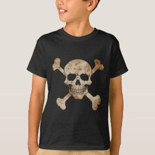 Pirate Flag Skull And Crossbones Skeleton Graphic T-Shirt