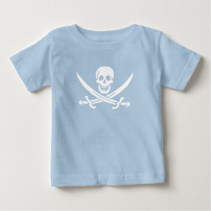 Pirate Flag Skull Crossed Swords Baby T-Shirt