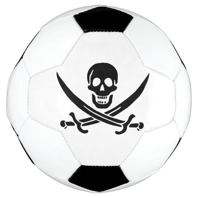 Pirate Flag Skull Crossed Swords Football (Front)