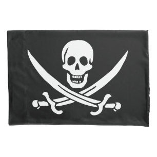 Pirate Flag Skull Crossed Swords Pillowcase