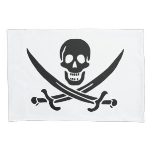 Pirate Flag Skull Crossed Swords Pillowcase