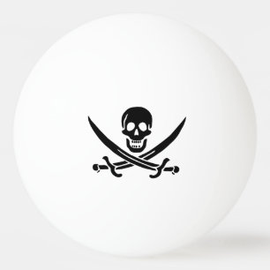 Pirate Flag Skull Crossed Swords Ping Pong Ball