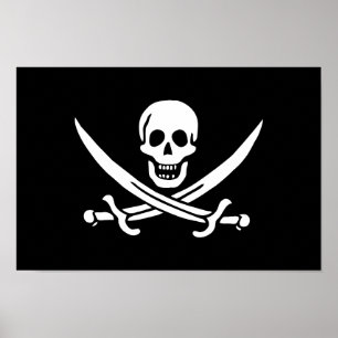 Pirate Flag Skull Crossed Swords Poster