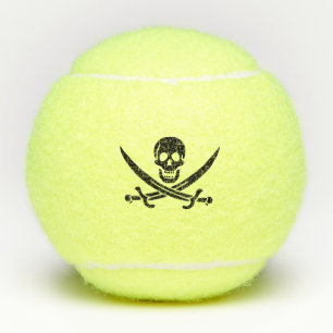 Pirate Flag Skull Crossed Swords Tennis Balls