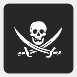 Pirate Flag Square Sticker