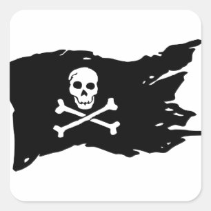 Pirate Flag Square Sticker