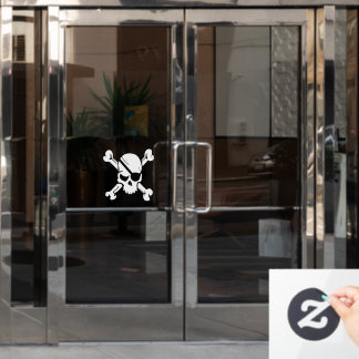 Pirate Flag Window Cling