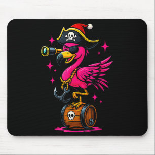 Pirate Flamingo Adventure Map Jolly Roger Hallowee Mouse Mat