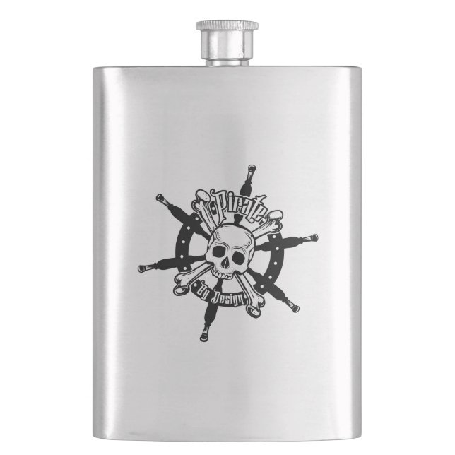 Pirate Flask Steel (Front)