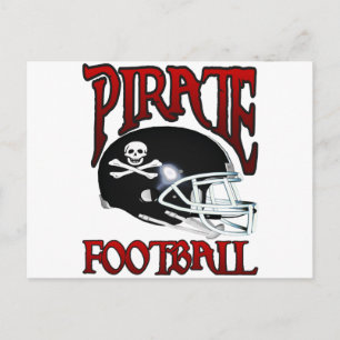 PIRATE FOOTBALL POSTCARD