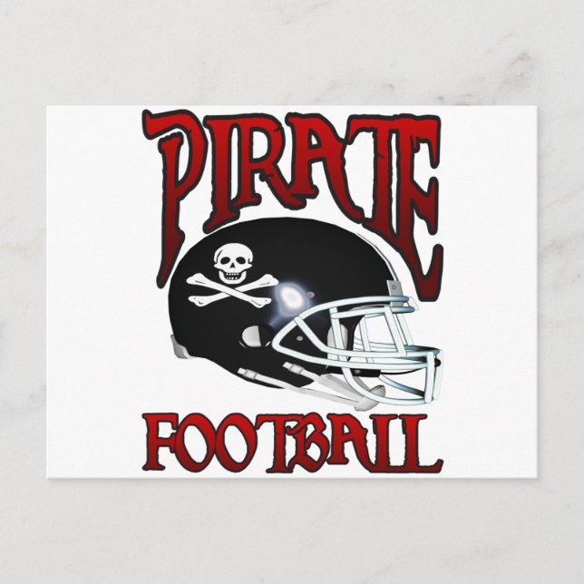 PIRATE FOOTBALL POSTCARD (Front)