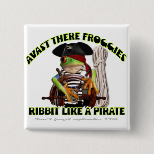 Pirate froggy button