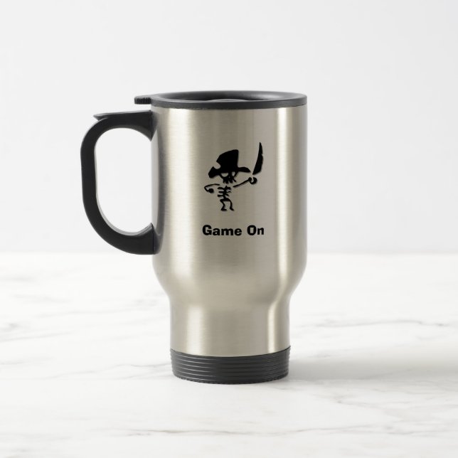 Pirate Game On Travel Mug (Left)