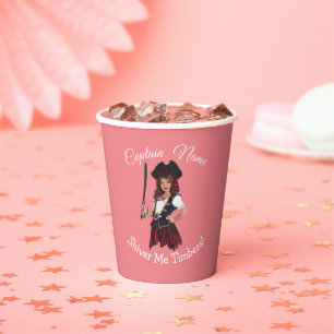 PIRATE GIRL PAPER CUPS