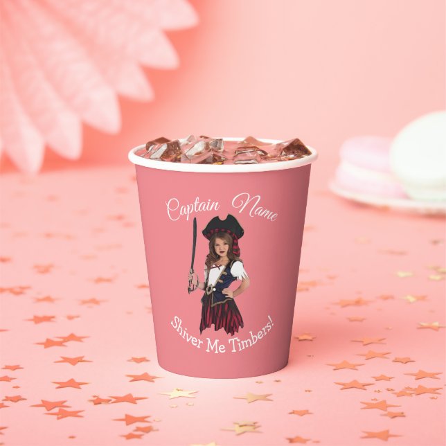 PIRATE GIRL PAPER CUPS (Insitu)