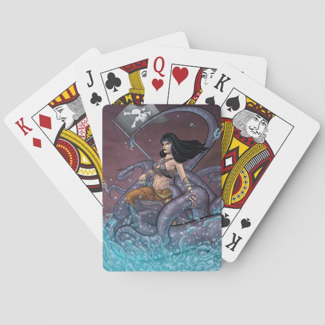 Pirate Girl Playing Cards (Back)