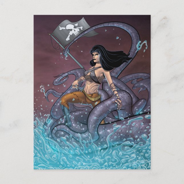 Pirate Girl Postcard (Front)