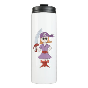 Pirate Girl Thermal Tumbler