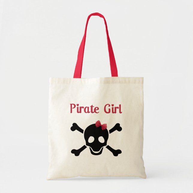 Pirate Girl Tote Bag (Front)