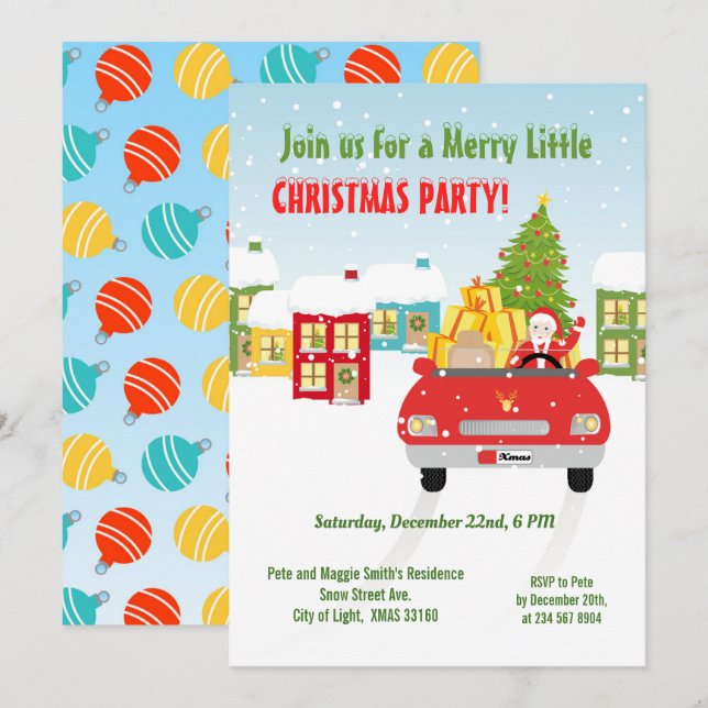 Pirate Girl Treasure Map Fun Birthday Party Invitation (Front/Back)