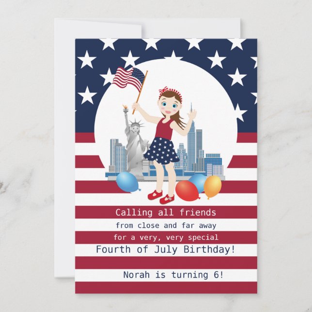 Pirate Girl Treasure Map Fun Birthday Party Invitation (Front)