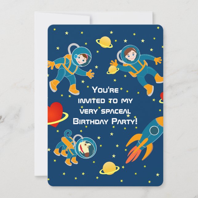 Pirate Girl Treasure Map Fun Birthday Party Invitation (Front)