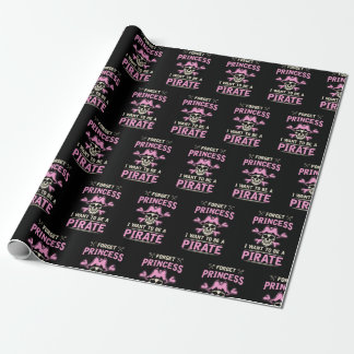 Pirate Girls Princess Wrapping Paper